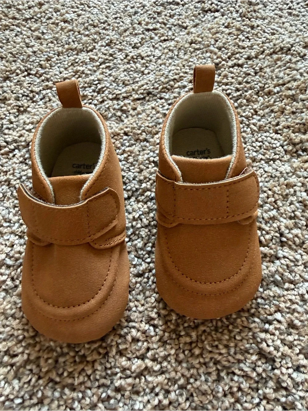 CARTERS Brown Faux Suede Strap Bootie